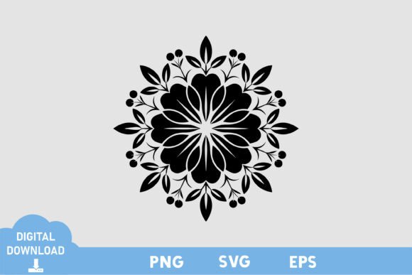 Floral Black and White Design 18 Graphics