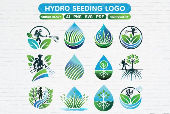 Hydro Seeding Logo Bundle Volume 1
