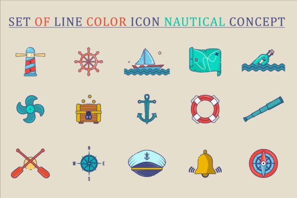 Nautical Graphics for Logos and Branding