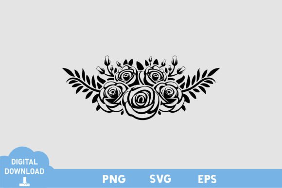 Rose Black and White Graphics