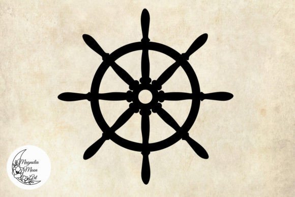 Ship Wheel SVG for Crafts and Graphics