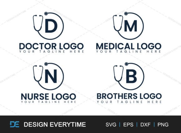 Stethoscope Logo Design for Medical Branding