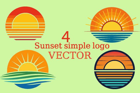Sunset Logo Vector Graphics