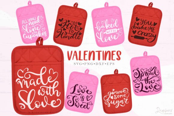Valentines Pot Holder Svg, Png Kitchen