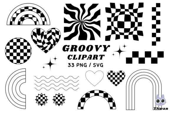 Y2k Groovy Retro Checkered Graphics for Modern Branding