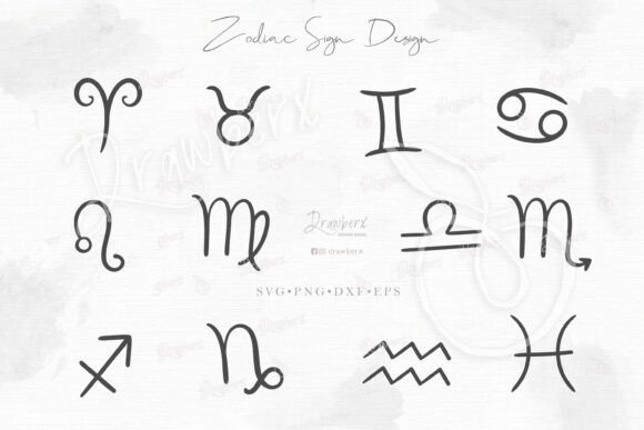 Zodiac Graphics for Crafts